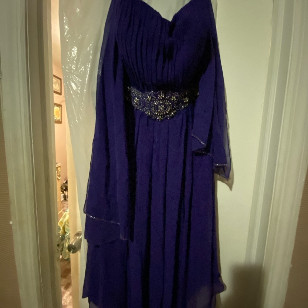 Elegant Purple Evening Gown